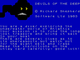 Devils of the Deep (1983)(Richard Shepherd Software)